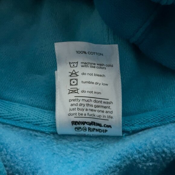 Ripndip Hoodie Mens Size L Pullover Dragon Ball Super Sainerm Green Tie-Dye - Picture 6 of 6